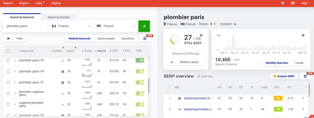recherche sémantique en local