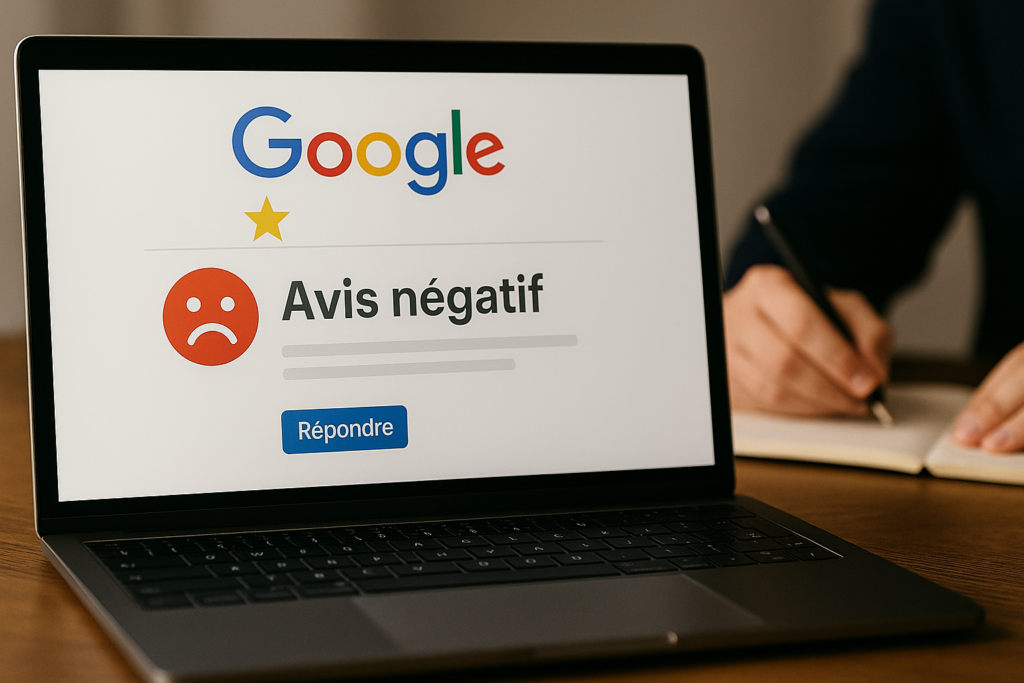 avis google négatif que faire?