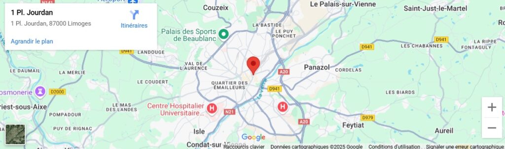 carte emplacement entreprise locale